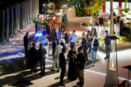 Vista dall’alto degli ospiti negli spazi del Gala Dinner Ariostea 2019